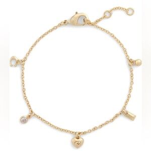 NWT COACH Charm Bracelet with Dust Bag